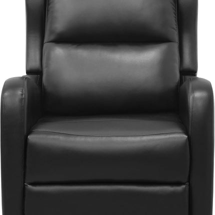 Recliner Chair Living Room Reclining Sofa Chair, Home Theater Seating Modern Recliner, Manual Recliner Sofa Chair for Living Room/Office/Apartment, Glider Recliner, Black-3