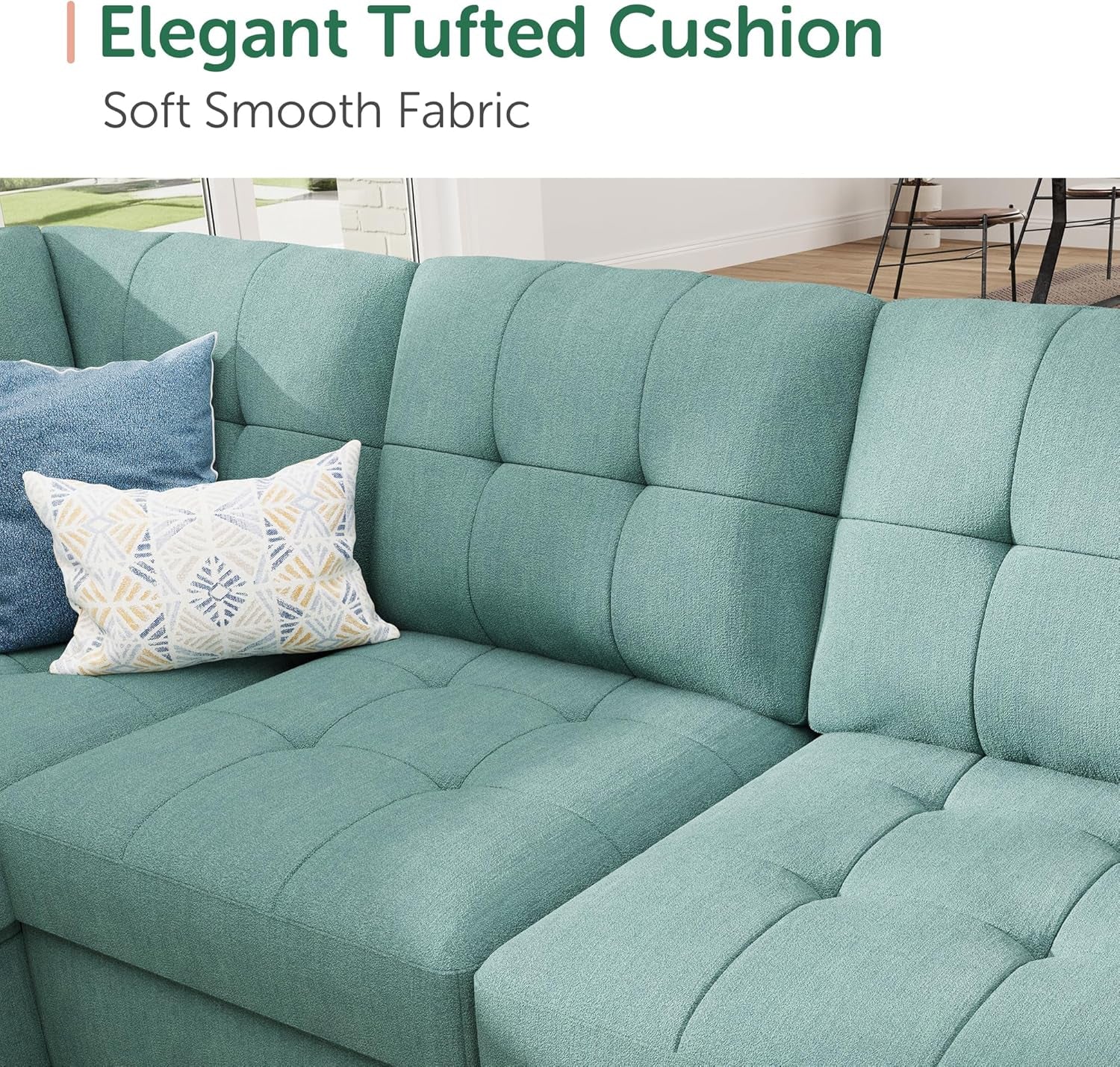 Sectional Sleeper Sofa Bed With Integrated Storage-4