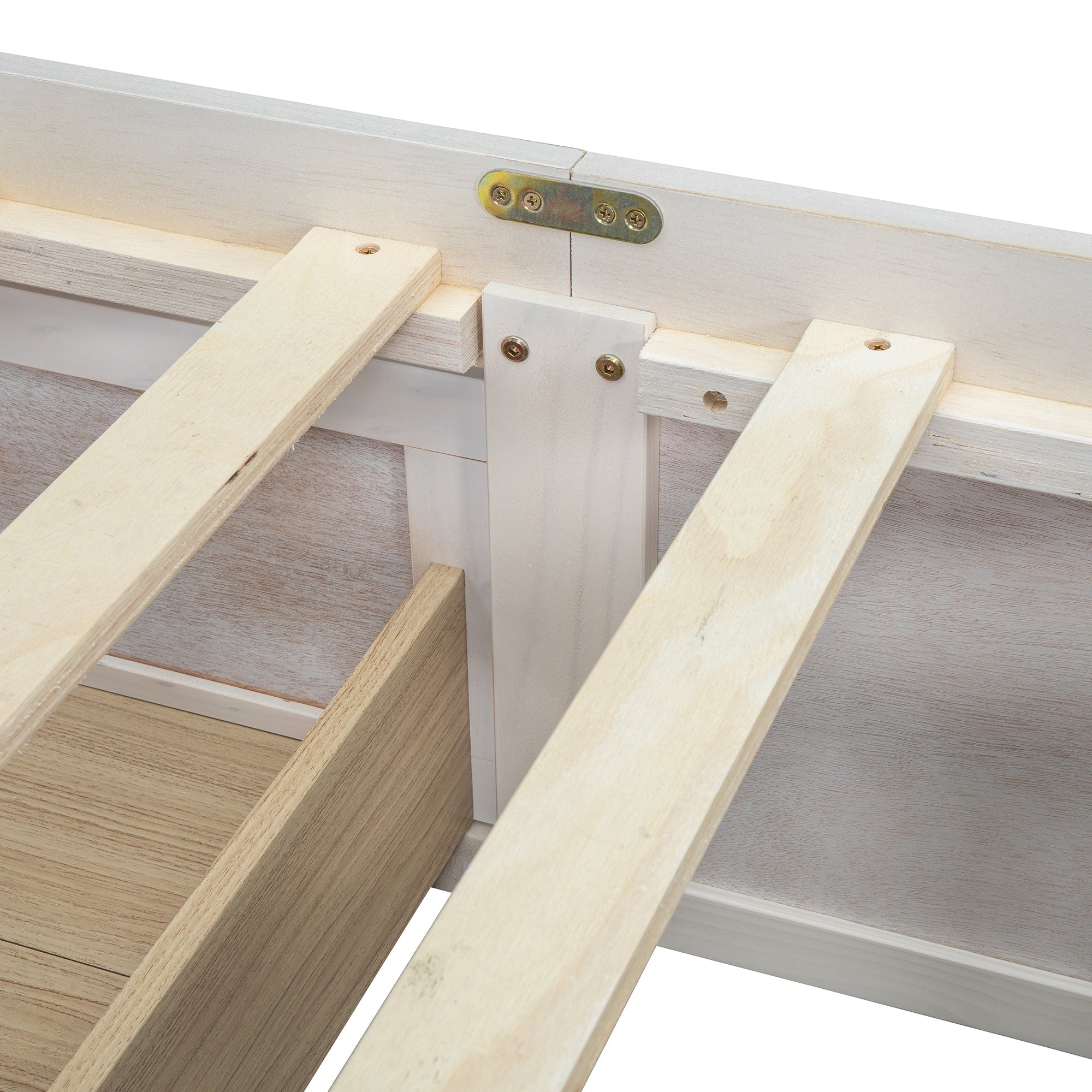 Queen Size Platform Bed with 6 Storage Drawers
