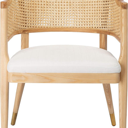 Couture Home Collection Rogue Natural Rattan Living Room Dining Accent Chair (Fully Assembled) SFV4106B-2