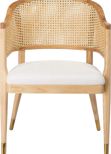 Couture Home Collection Rogue Natural Rattan Living Room Dining Accent Chair (Fully Assembled) SFV4106B-2