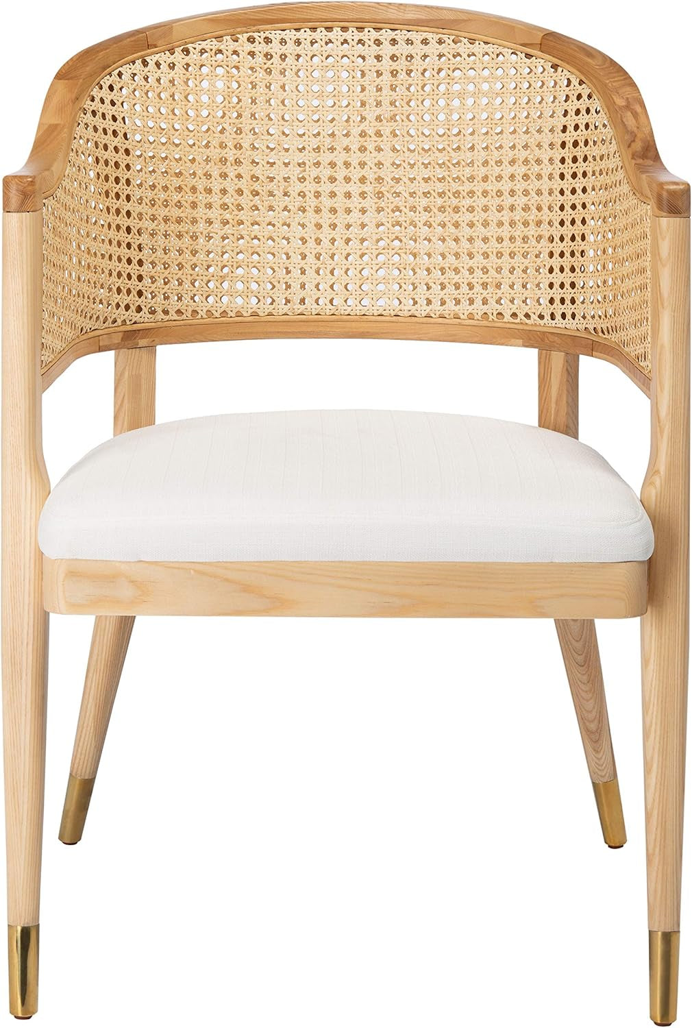 Couture Home Collection Rogue Natural Rattan Living Room Dining Accent Chair (Fully Assembled) SFV4106B-2