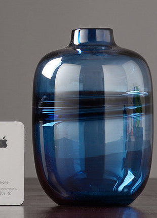 Thick Shadowy Unique Glass Vase-3