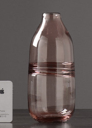 Thick Shadowy Unique Glass Vase-4