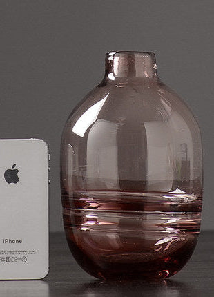 Thick Shadowy Unique Glass Vase-11