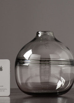Thick Shadowy Unique Glass Vase-8