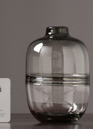 Thick Shadowy Unique Glass Vase-9