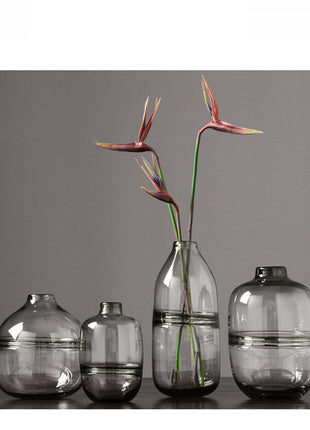Thick Shadowy Unique Glass Vase-2