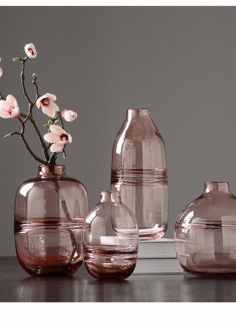 Thick Shadowy Unique Glass Vase-1