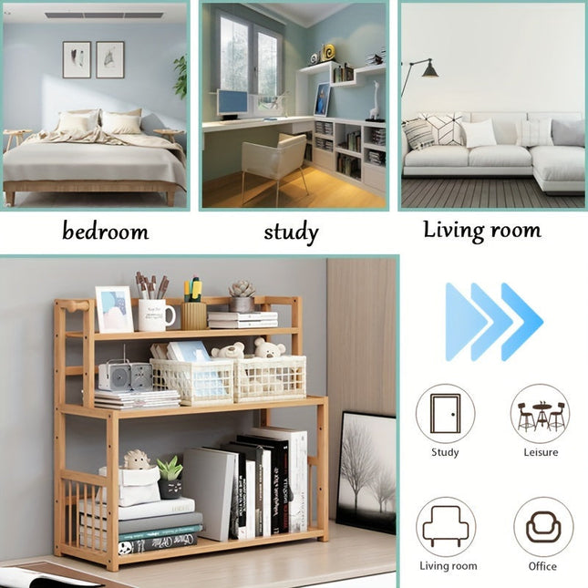 Desktop Storage Rack Organizer (3-Tier)