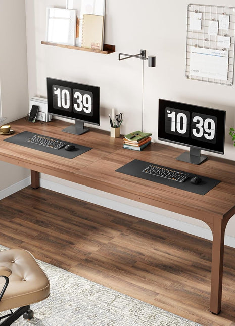 78.7 Inches Extra Long Computer Desk 2 Person Desk, Double Long Desk, Workstaion for Home Office-2