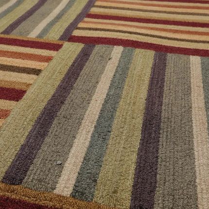 5' x 8' Liz Clairbourne Handmade 100% Wool Oriental Area Rug 5x8 Gray-3