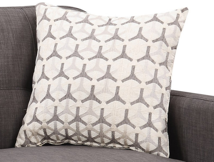61" Charcoal And Black Loveseat and Toss Pillows-7
