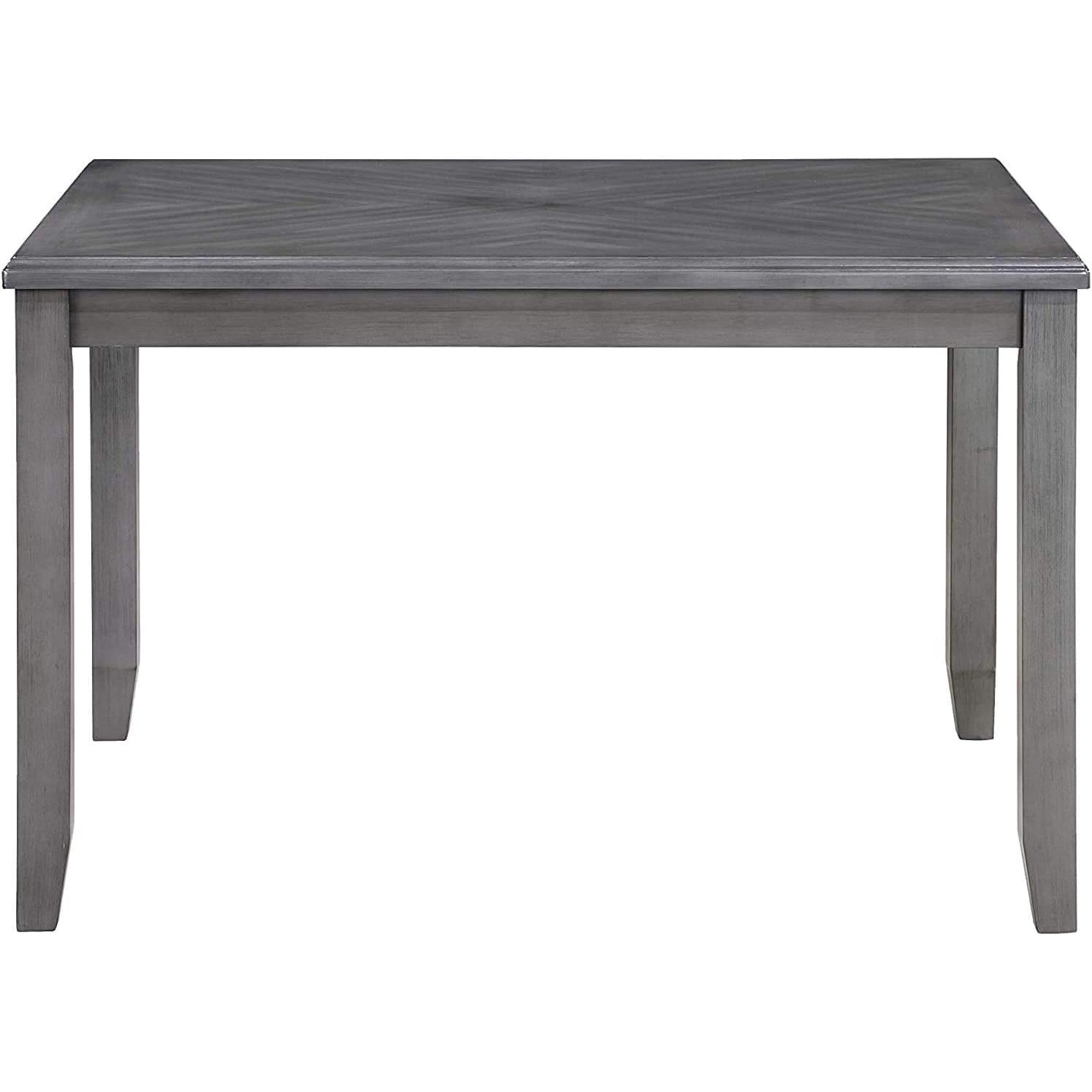 Gray wooden table on a white background