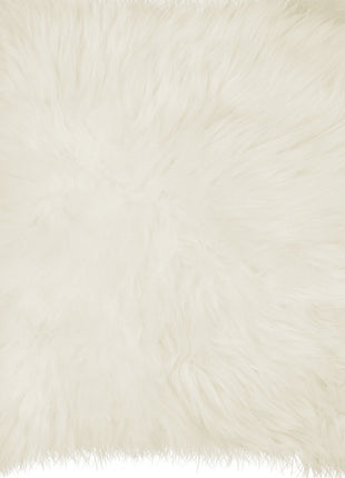 Set of Two 18" Natural Sheepskin Throw Pillows-2