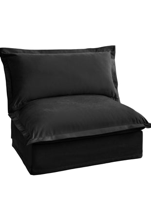 Koala Armless Sofa - Black-4