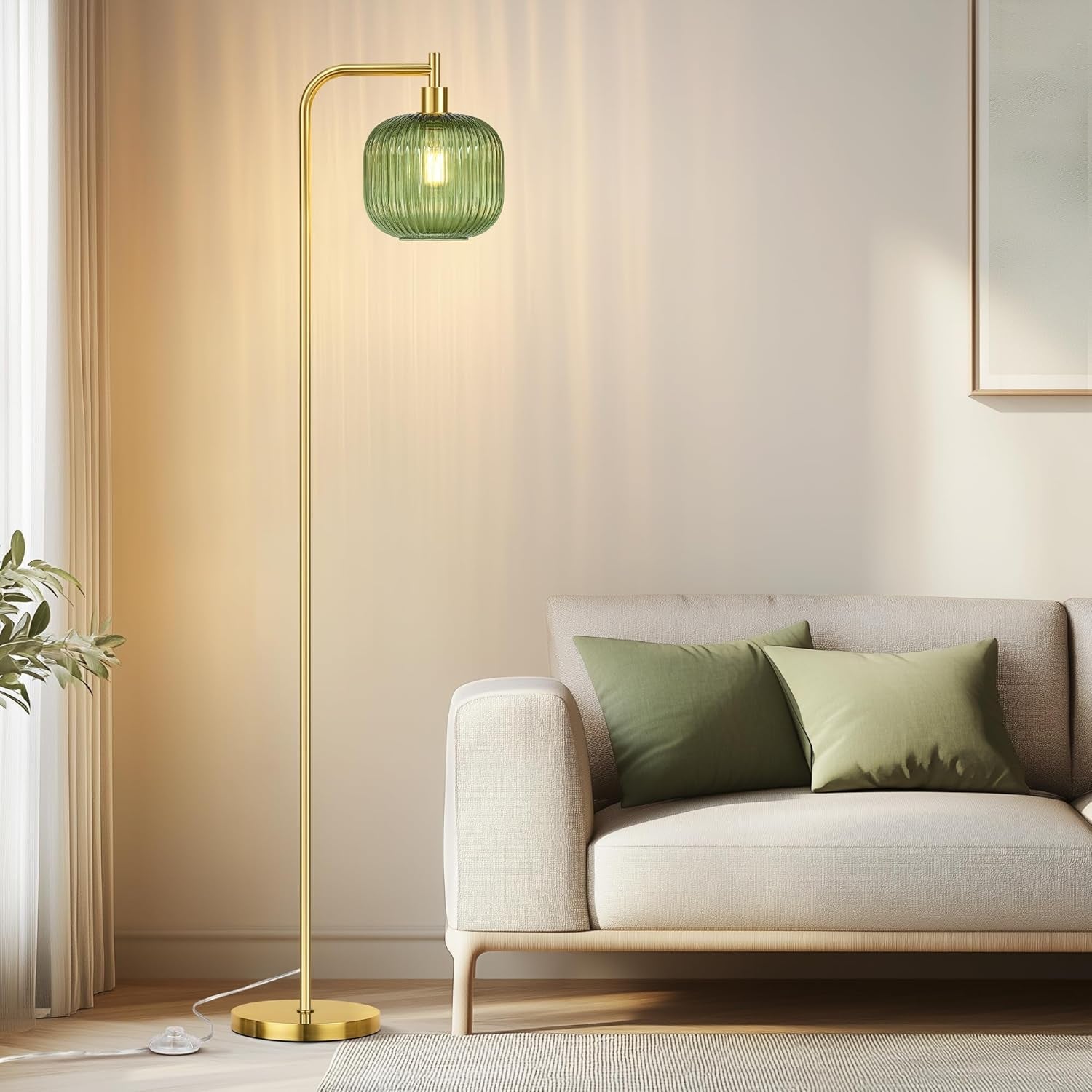 Glass Floor Lamp 