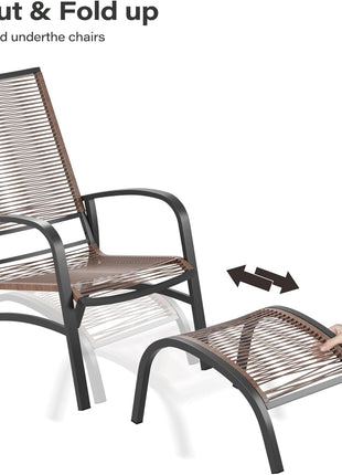 Comfortable 5 Piece Patio Conversation Set for Outdoors-3