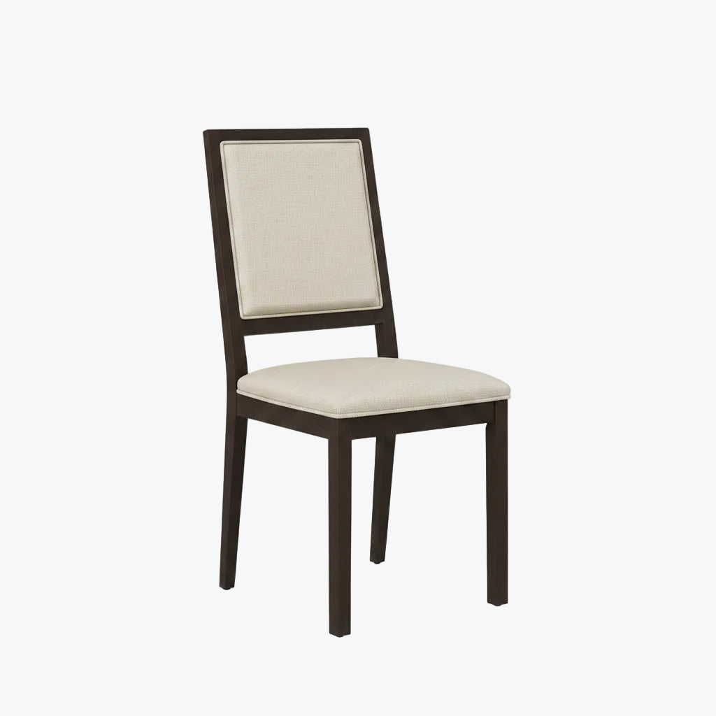 Collage of a chair in various settings including dining room, living room, bedroom, and restaurant.