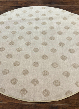 Round Power Loomed Rug 5x5, Contemporary Modern Round Carpet, 5ft Round-0