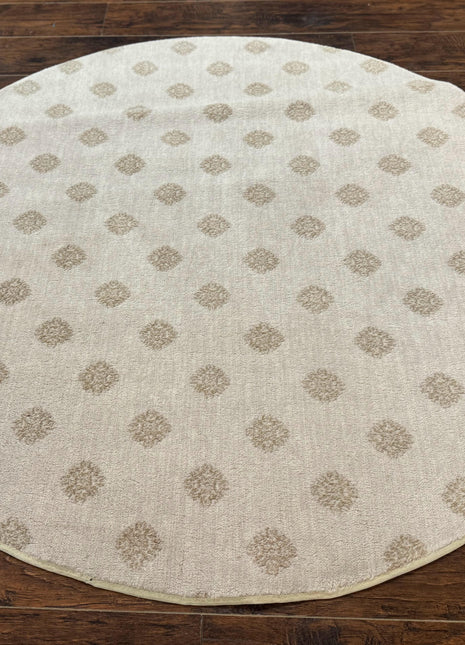 Round Power Loomed Rug 5x5, Contemporary Modern Round Carpet, 5ft Round-0