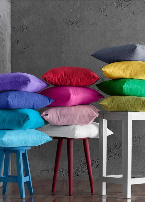 Set of 2 Teal Modern Square Throw Pillows