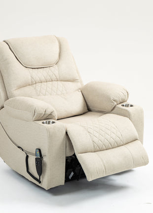 Lounge chair lift chair relax sofa chair sitting room furniture sitting room power supply elderly electric lounge chair (180 degree lying flat)-4