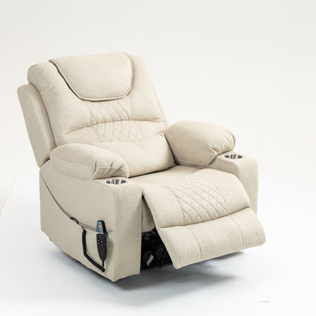 Lounge chair lift chair relax sofa chair sitting room furniture sitting room power supply elderly electric lounge chair (180 degree lying flat)-4