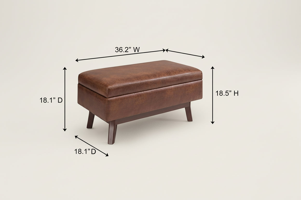 Mid Century Modern Coffee Table With Lift Top Storage-1