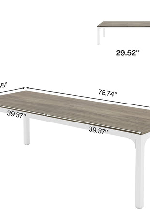 78.7 Inches Extra Long Computer Desk 2 Person Desk, Double Long Desk, Workstaion for Home Office-1