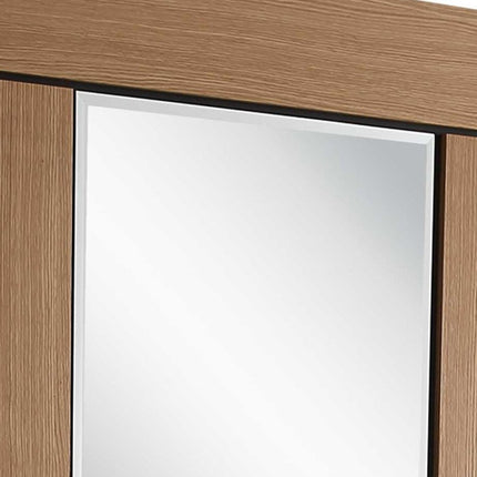 Wooden frame with a mirror