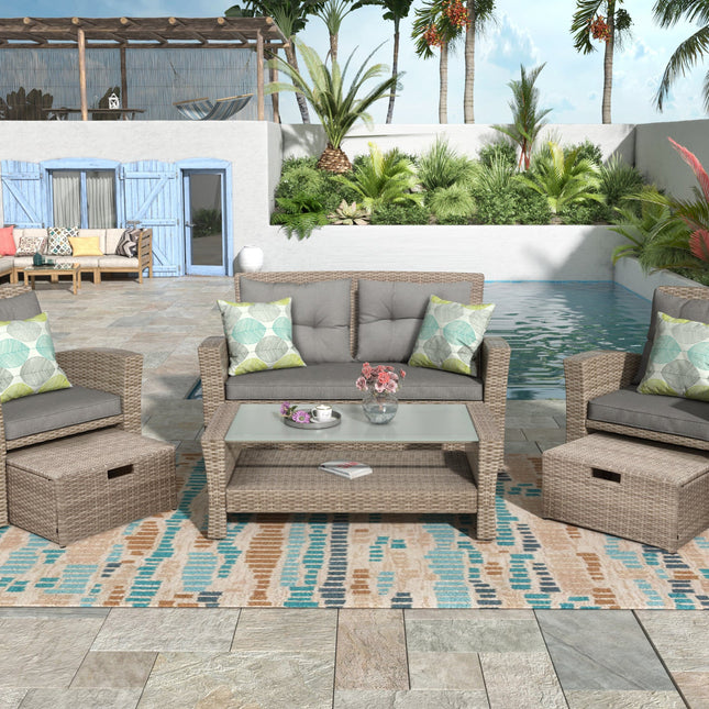 Set Of 4 Piece Outdoor Patio Furniture-1