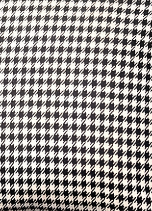Set of Two 18" Black and White Houndstooth Fabric Throw Pillows-4