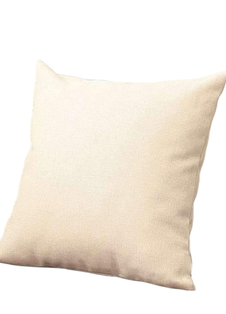 Set of Four 18" Ivory Fabric Throw Pillows-2