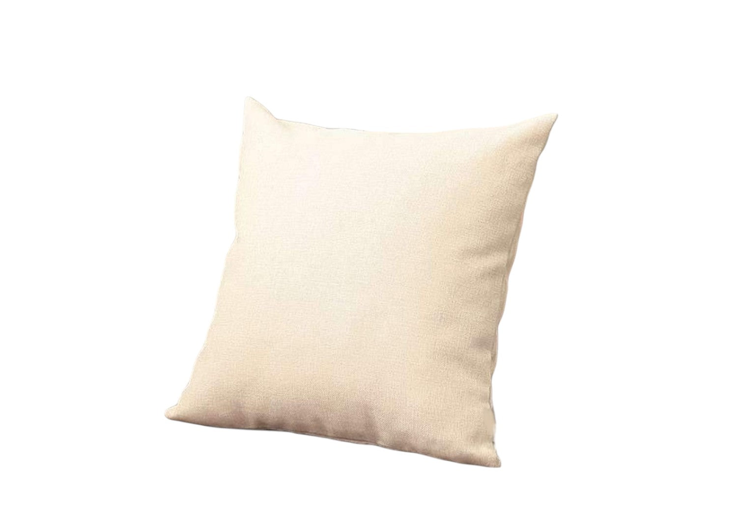 Set of Four 18" Ivory Fabric Throw Pillows-2