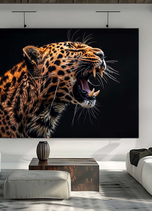 High Resolution detailed print of Leopard 48" x 36"-1