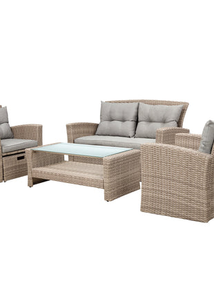 Set Of 4 Piece Outdoor Patio Furniture-0