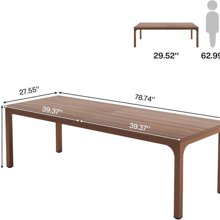 78.7 Inches Extra Long Computer Desk 2 Person Desk, Double Long Desk, Workstaion for Home Office-1