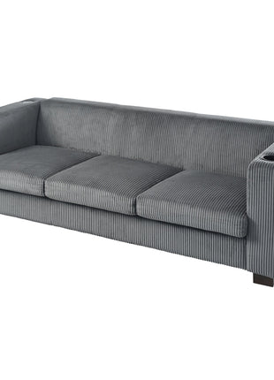 BEIGE  3 SEATER SOFA,GRAY COLOR