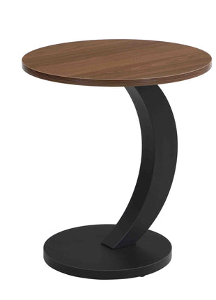 Black Nesting Coffee Table Set of 2, Oral and Round Coffee Table Set, Industrial Table for Living Room, Large 47.24'', Small 19.69''-4