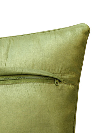Set of Two 20" Green and Yellow Throw Pillows-6