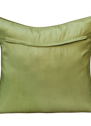 Set of Two 20" Green and Yellow Throw Pillows-4