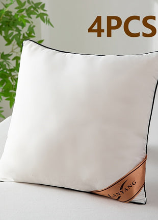 High-Rebound White Throw Pillows Set (4 pcs)