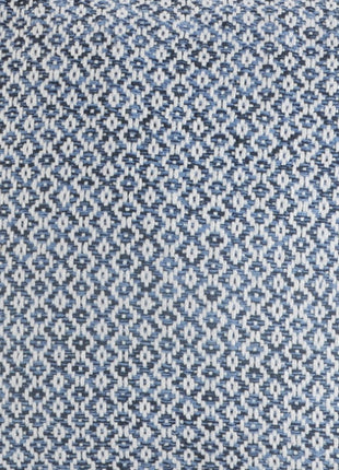 Set of Two Blue Chevron Cotton Throw Pillows-5