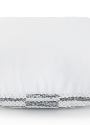 Set of Two 18" Gray Geometric Cotton Throw Pillows-5