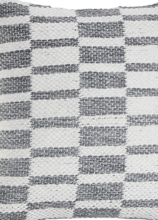 Set of Two 18" Gray Geometric Cotton Throw Pillows-7
