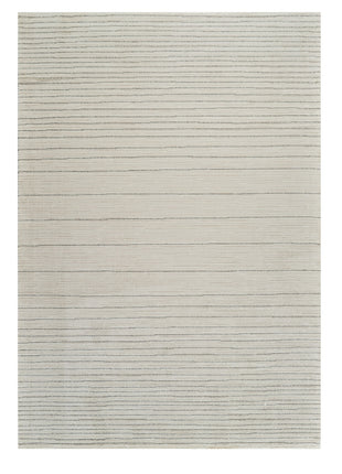 8' X 11' Cream and Beige Abstract Non Skid Area Rug-1