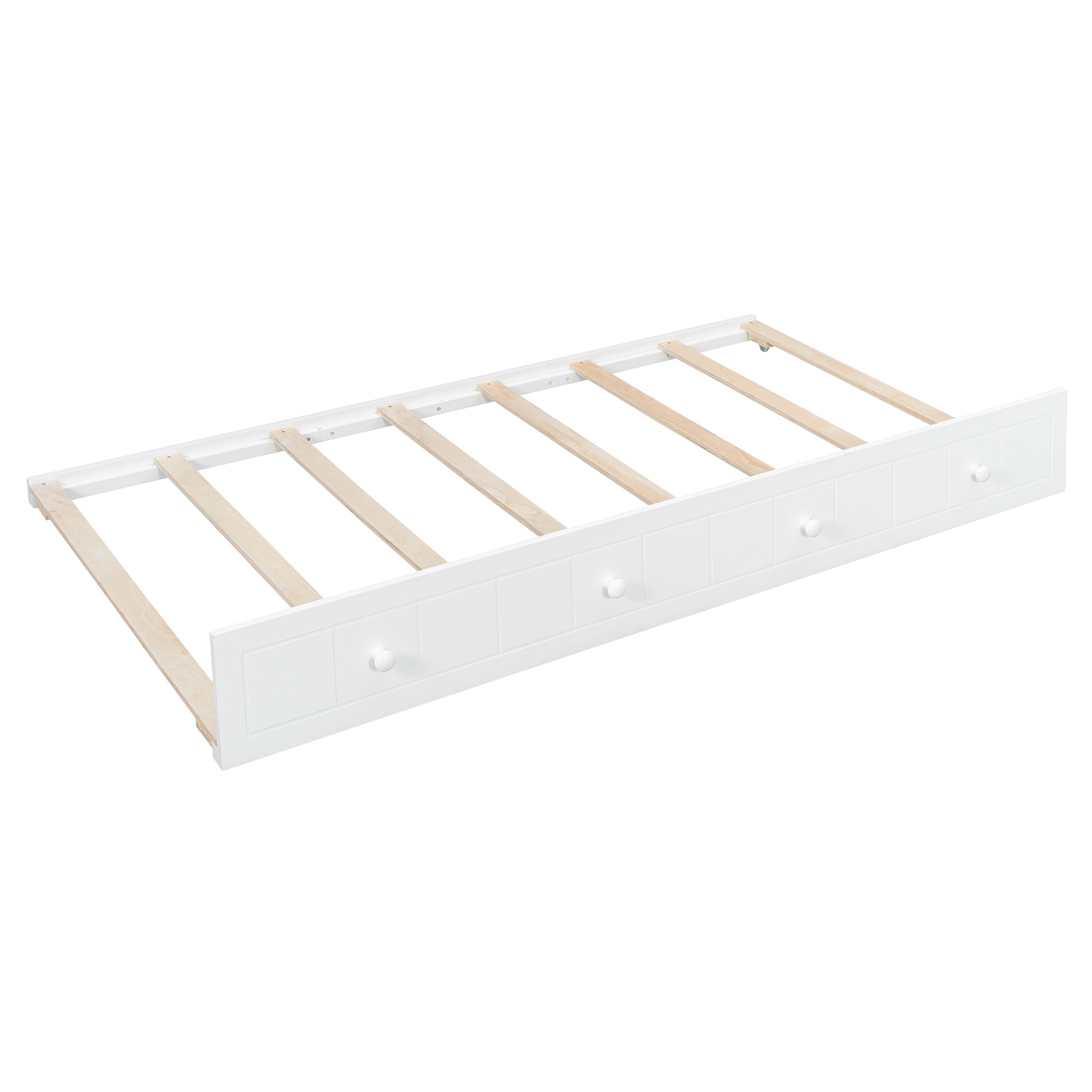 Twin Size Canopy Day Bed with Twin Size Trundle and Underbed Storage