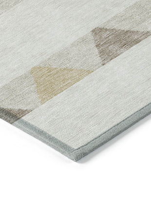 8' X 10' Ivory Beige And Taupe Southwestern Washable Indoor Outdoor Area Rug-3