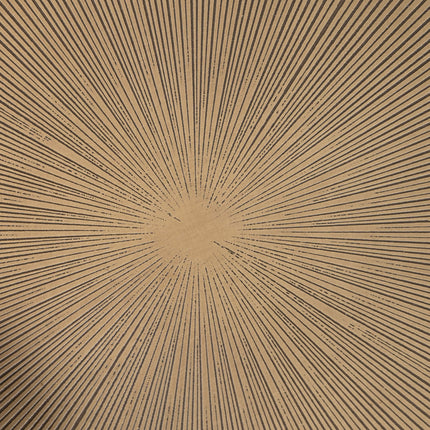 Brown paper with a sunburst pattern